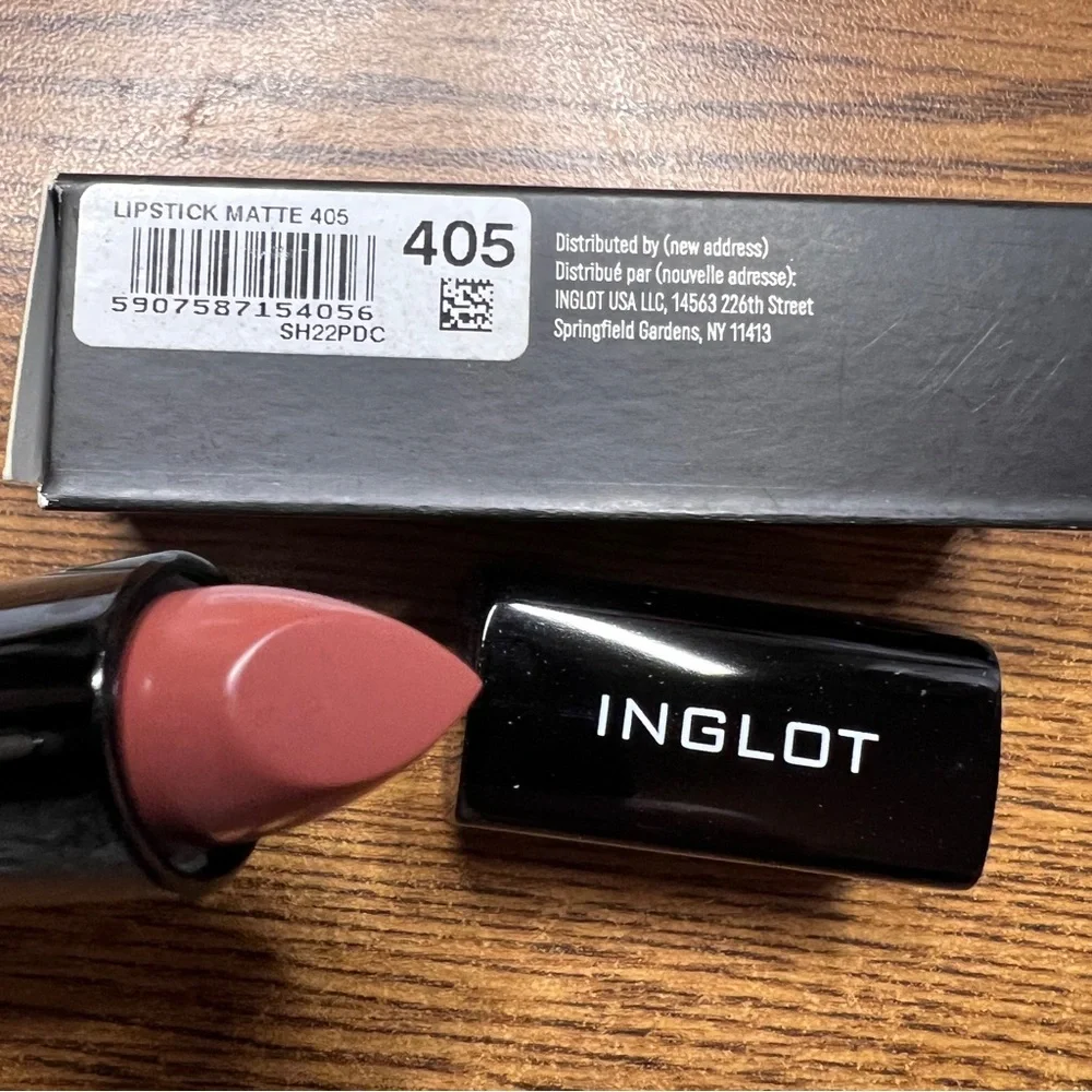 Inglot Matte Lipstick #405 Mauve/Rose Shade